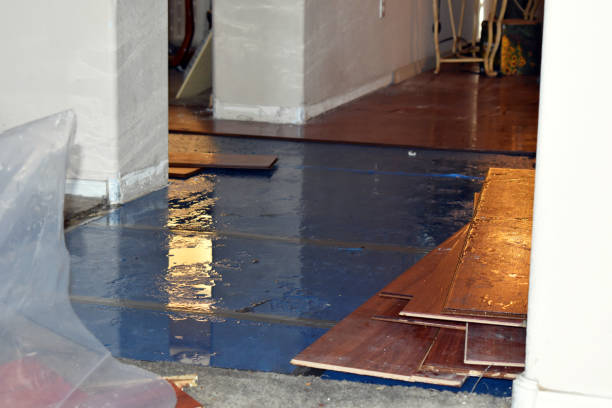 Professional Burst Pipe Water Damage technician working in Buxton, NC